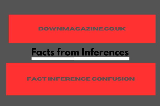 A diagram illustrating the difference between facts and inferences with examples. Image Title: Distinguishing Facts from Inferences.